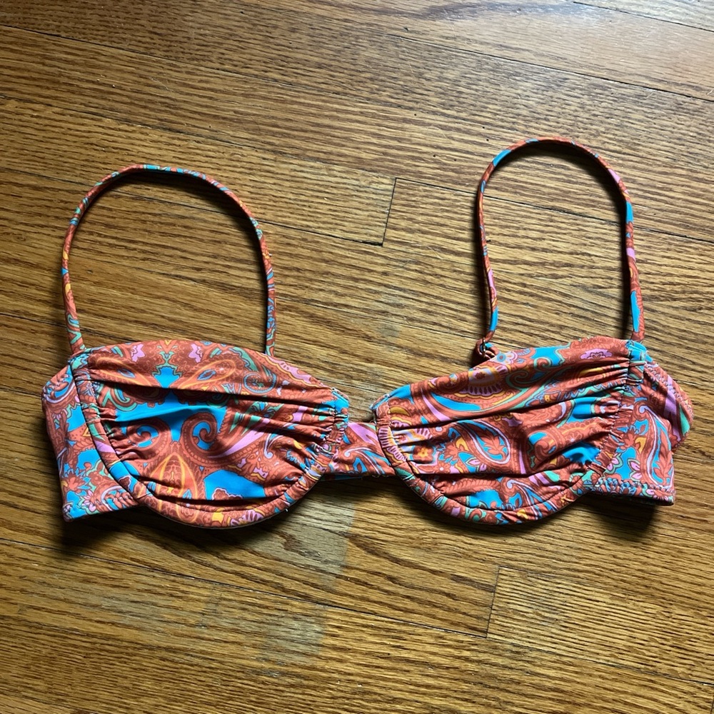 Colorful Paisley Bikini Top